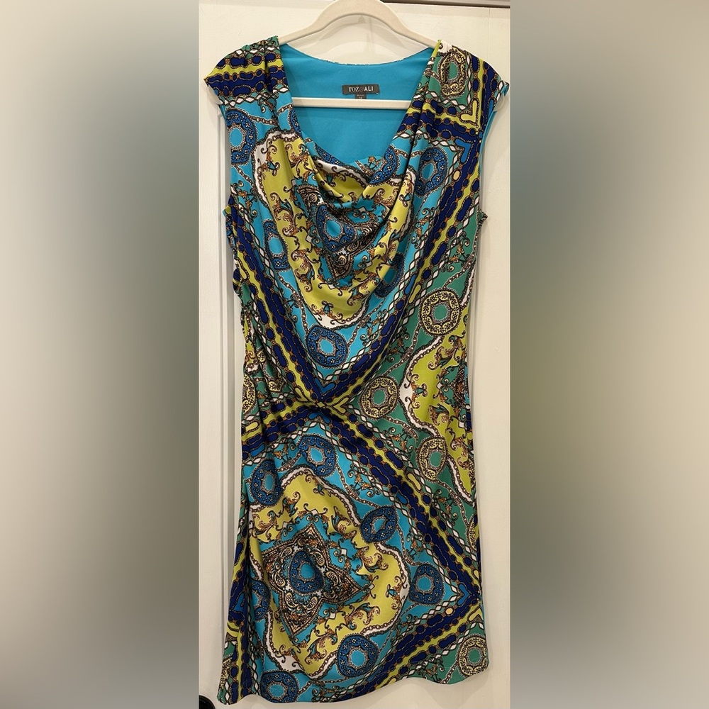 Roz & Ali Petite Patterned Dress 14P